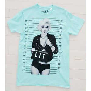 POPULAR POISON Marily Monroe LIT  Police Department TEE SHIRT Cotton ( S )